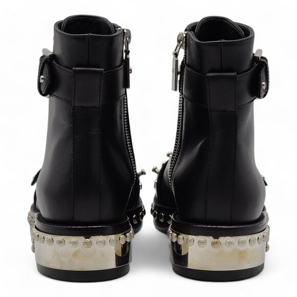 Alexander McQueen Leather Combat Boots 38.5 - Picture 5 of 14